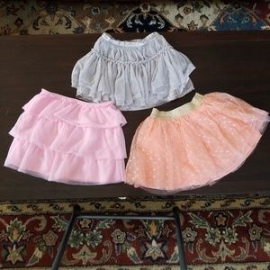 THREE Girl's Tutu Size 5